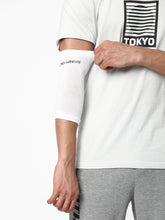 Young Wings Antibacterial Bamboo Fabric Elbow Protector for Unisex- Pack of 2 Pairs, colour: White